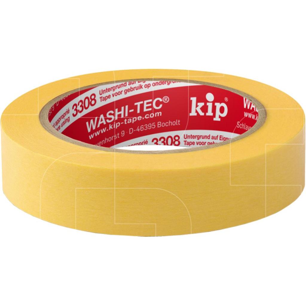 Kip FineLine tape Washi - professionele kwaliteit - geel 48 mm 50 m 3308-48