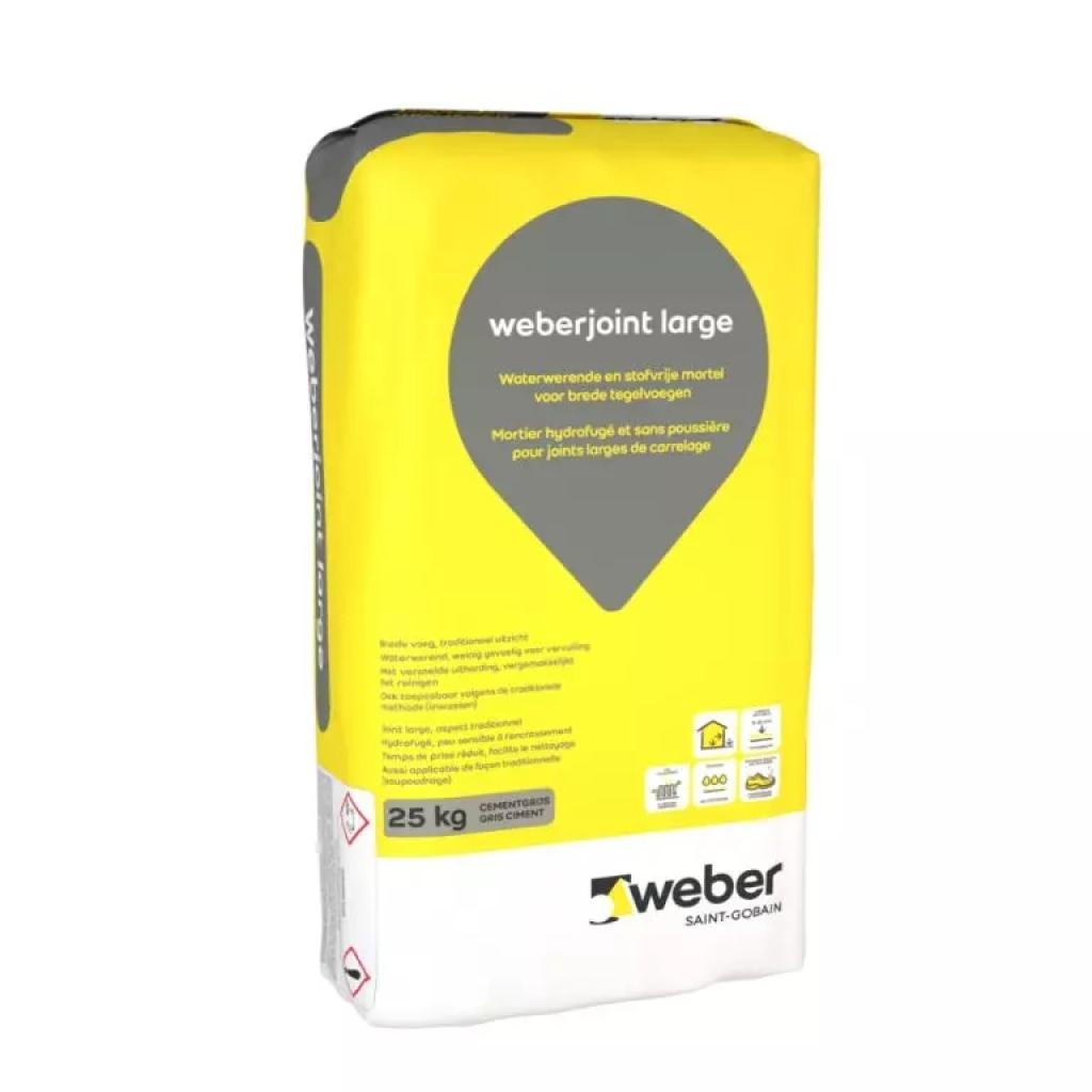 weberjoint large cementgrijs (25 kg)